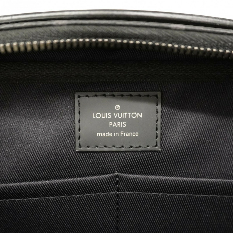 路易威登 Monogram Eclipse 男士腰包 M42906 黑色-4