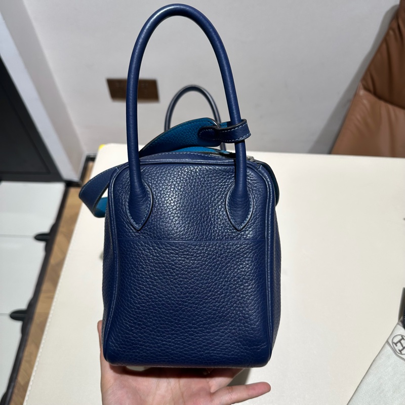 🌈Hermes💙Lindy 26💙寶石藍銀扣🌟97新🌟TC皮🌟愛馬仕🌟-2