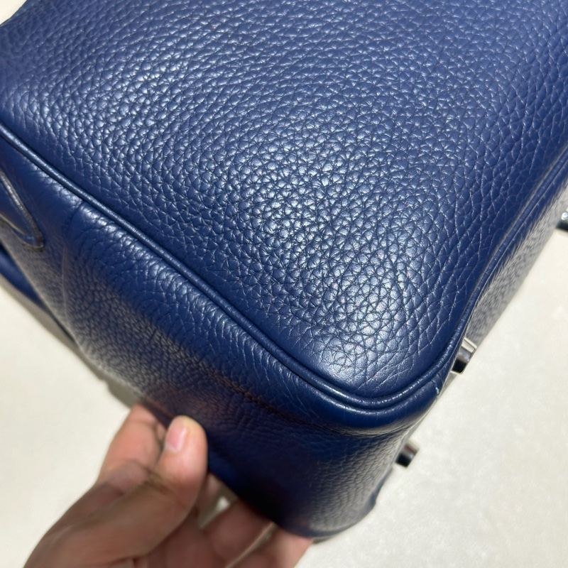🌈Hermes💙Lindy 26💙寶石藍銀扣🌟97新🌟TC皮🌟愛馬仕🌟-3
