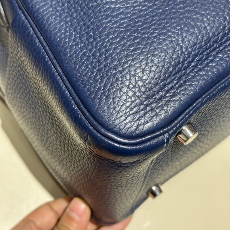 🌈Hermes💙Lindy 26💙寶石藍銀扣🌟97新🌟TC皮🌟愛馬仕🌟-6