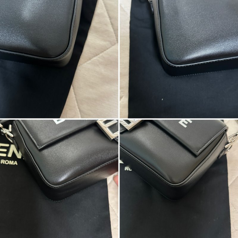 【保值近全新】Fendi Baguette 25 週年限量版 經典黑銀 專櫃全套配件-2