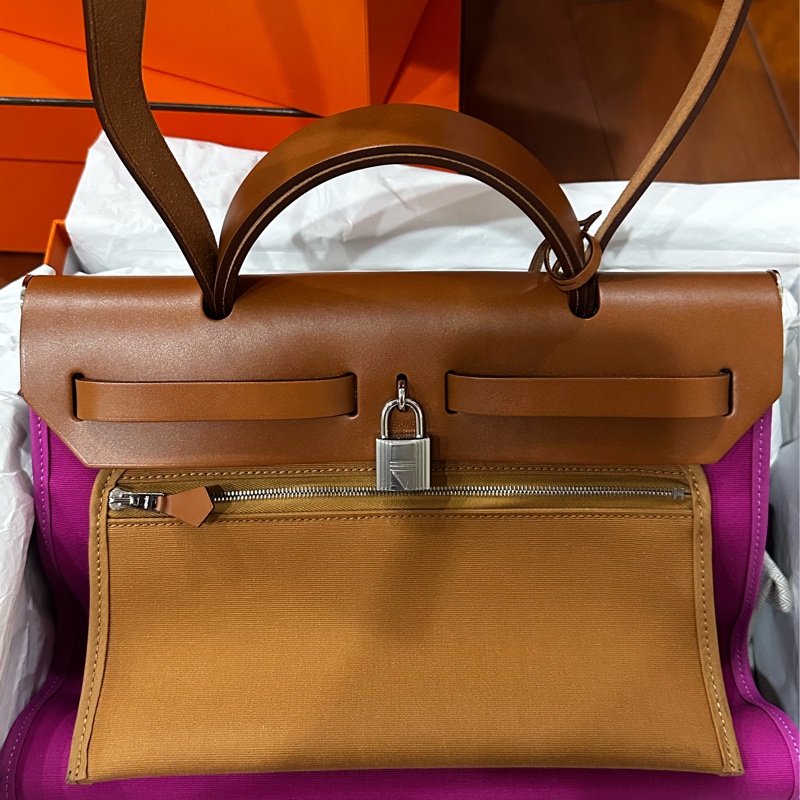Hermes herbag 31 木蘭粉 B刻-6