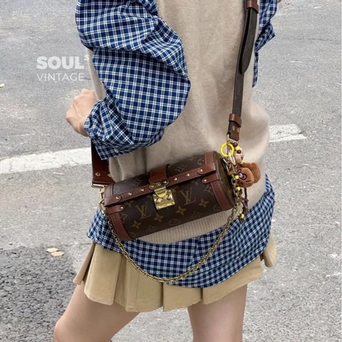 LV palillon巴比龍 斜背包 肩背包 焦糖色