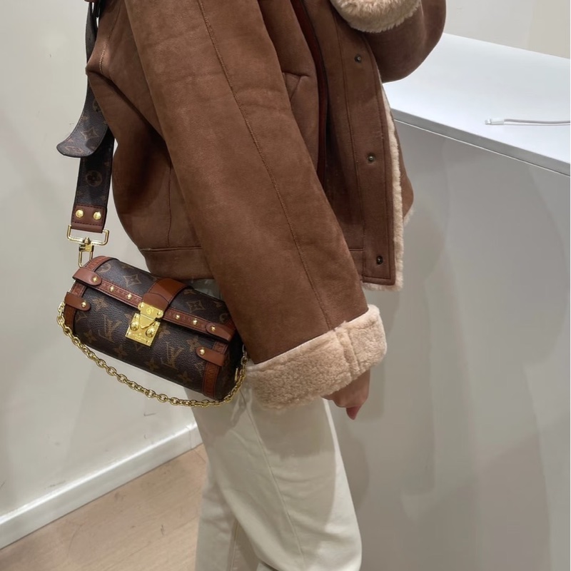 LV palillon巴比龍 斜背包 肩背包 焦糖色-4
