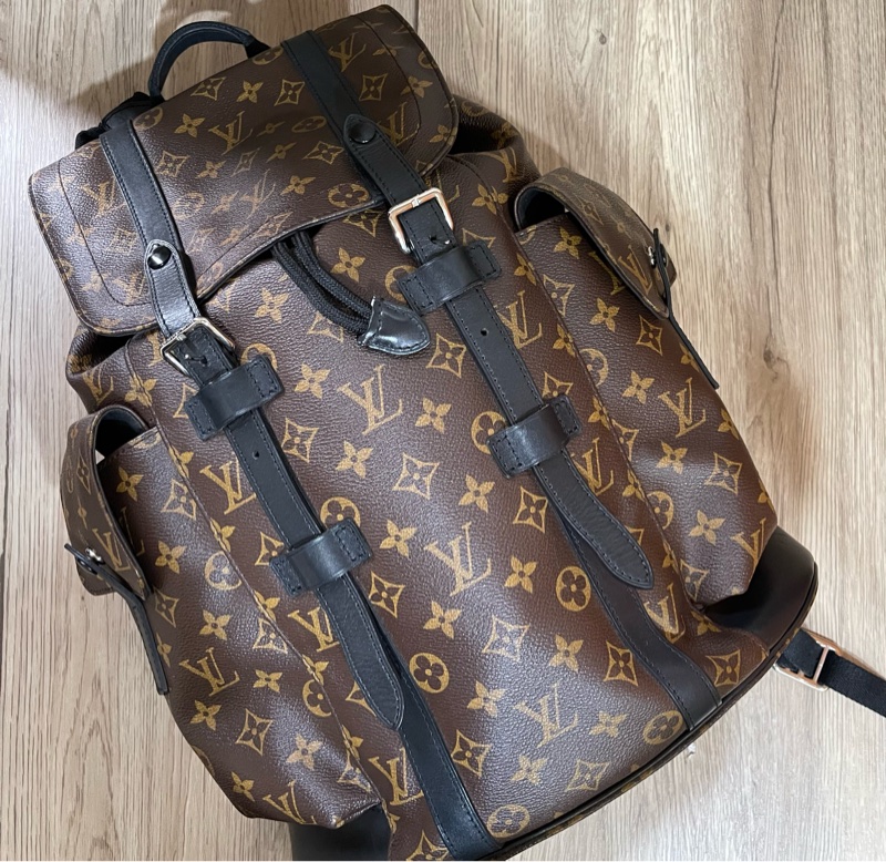 Lv經典老花後背包M43735(台灣專櫃購入）-1