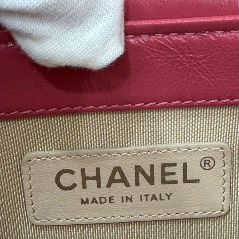 Chanel香奈兒 2020ss限量春夏系列竹編包竹籃子藤條包 粉色化妝包 手提單肩斜挎包-28