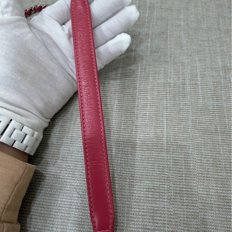 Chanel香奈兒 2020ss限量春夏系列竹編包竹籃子藤條包 粉色化妝包 手提單肩斜挎包-31