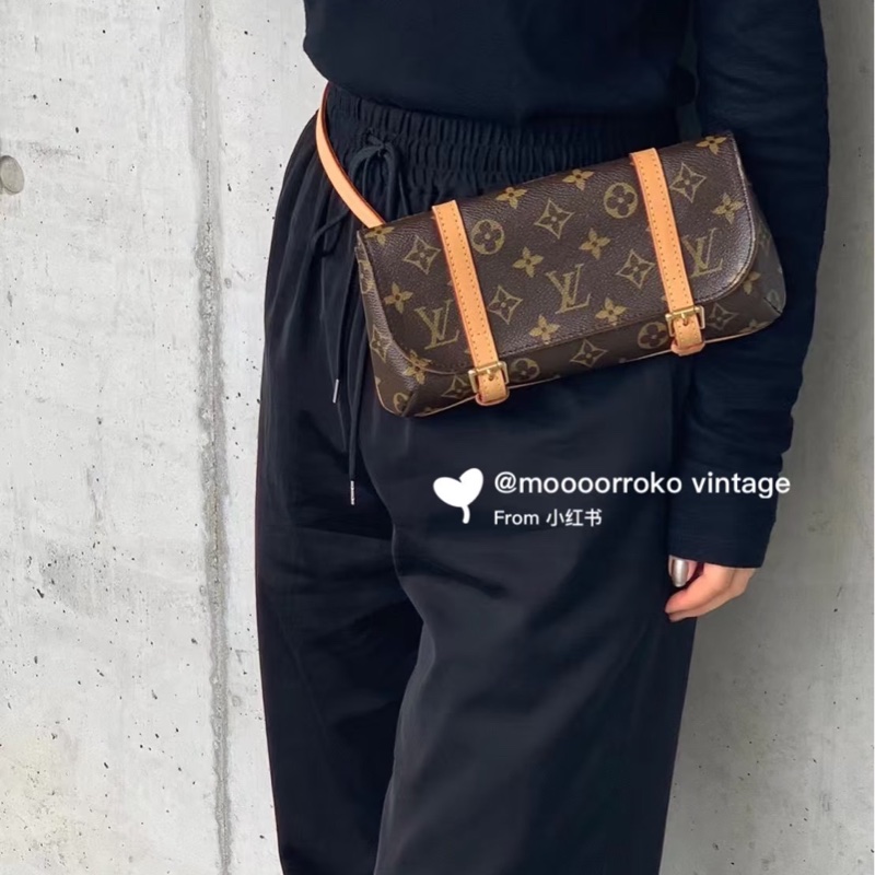 LV變形金剛老花腰包-6