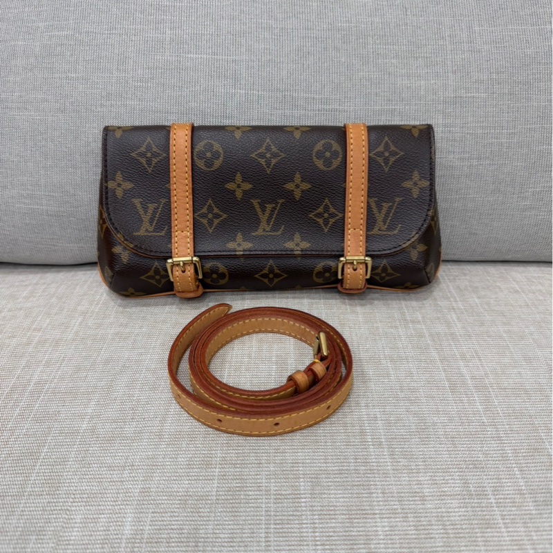 LV變形金剛老花腰包-7