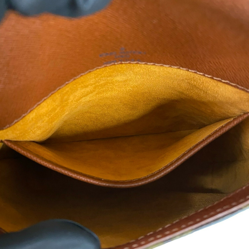 近乎全新路易威登 Musette Salsa Monogram 皮革半肩包/手拿包/斜背包 棕色 80547-9