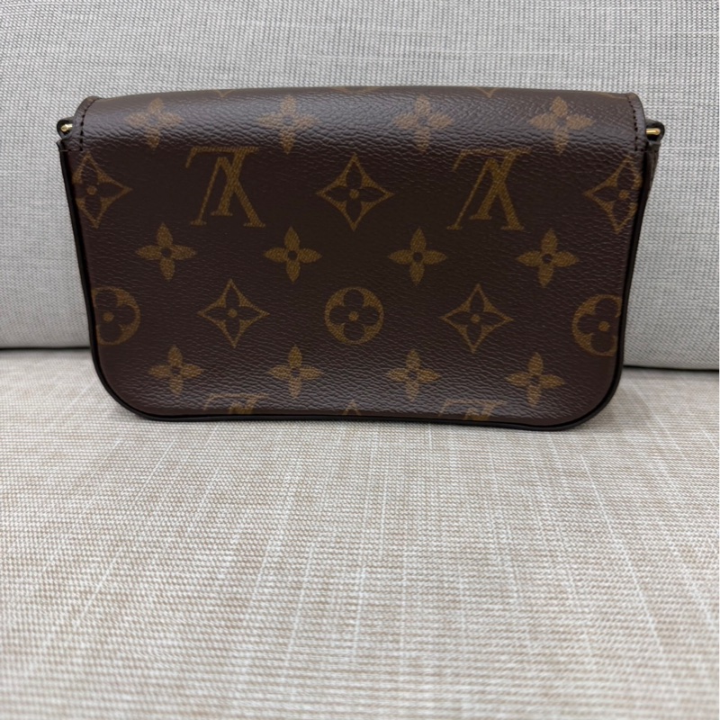 LV M80091 Félicie Strap & Go經典花紋織帶斜背包(附可拆式卡片零錢包)-6