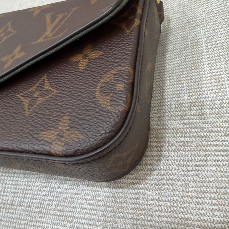 LV M80091 Félicie Strap & Go經典花紋織帶斜背包(附可拆式卡片零錢包)-9