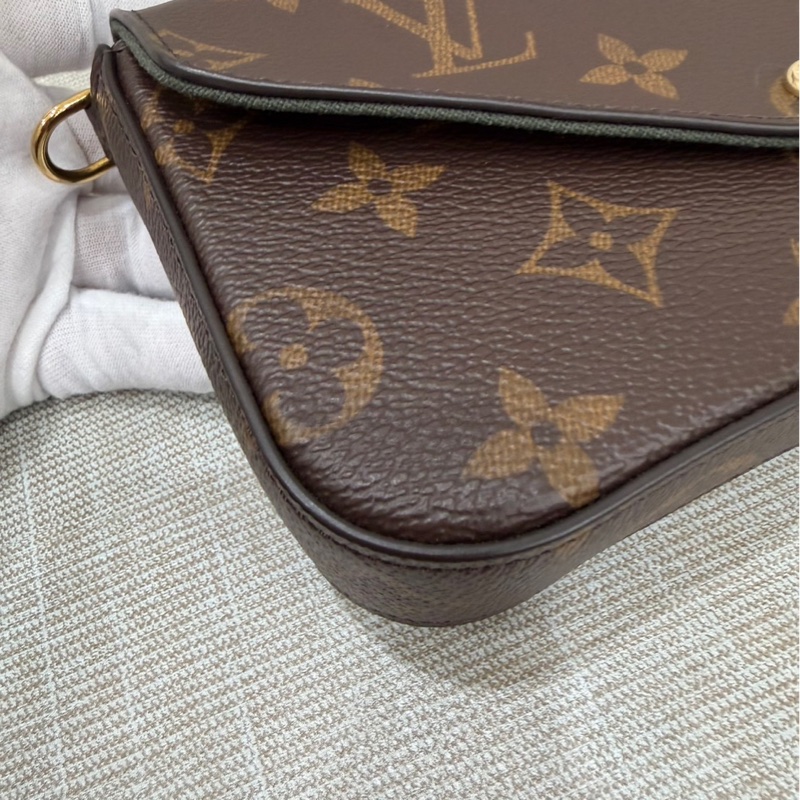 LV M80091 Félicie Strap & Go經典花紋織帶斜背包(附可拆式卡片零錢包)-10