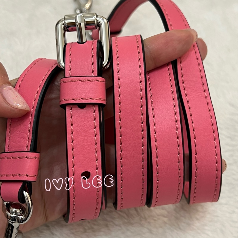 Moschino 經典盪鞦韆泰迪熊 Swing Bear 兩用托特包 粉色/防刮皮 斜背 手提 正品 二手精品-17