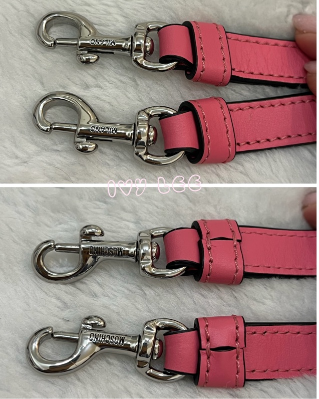 Moschino 經典盪鞦韆泰迪熊 Swing Bear 兩用托特包 粉色/防刮皮 斜背 手提 正品 二手精品-19