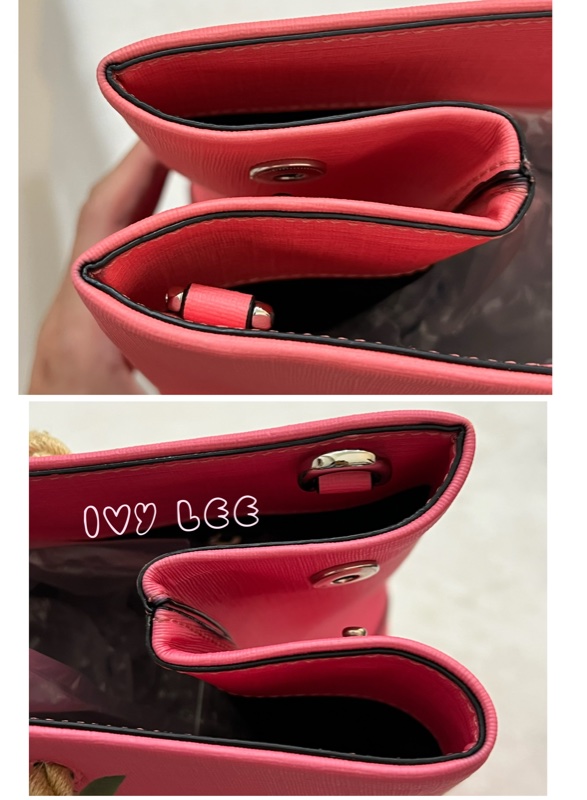 Moschino 經典盪鞦韆泰迪熊 Swing Bear 兩用托特包 粉色/防刮皮 斜背 手提 正品 二手精品-24