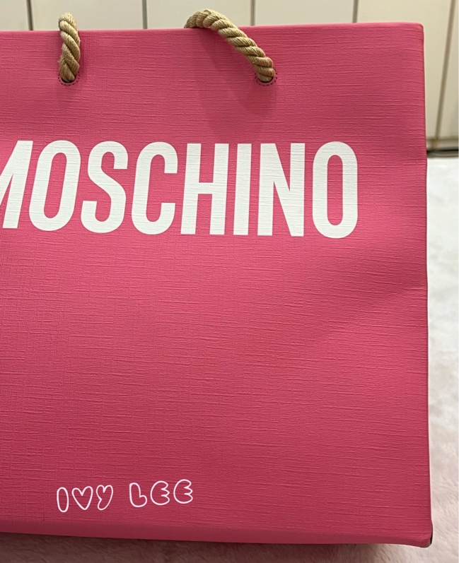 Moschino 經典盪鞦韆泰迪熊 Swing Bear 兩用托特包 粉色/防刮皮 斜背 手提 正品 二手精品-33