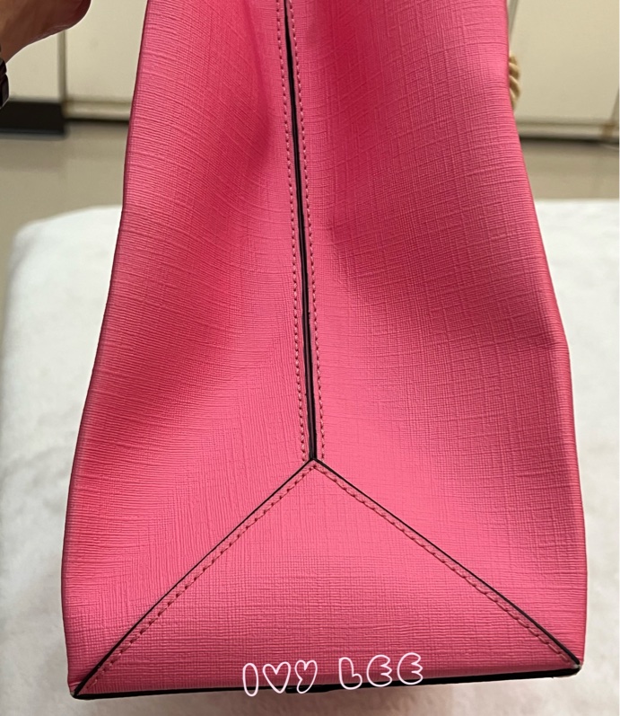 Moschino 經典盪鞦韆泰迪熊 Swing Bear 兩用托特包 粉色/防刮皮 斜背 手提 正品 二手精品-34