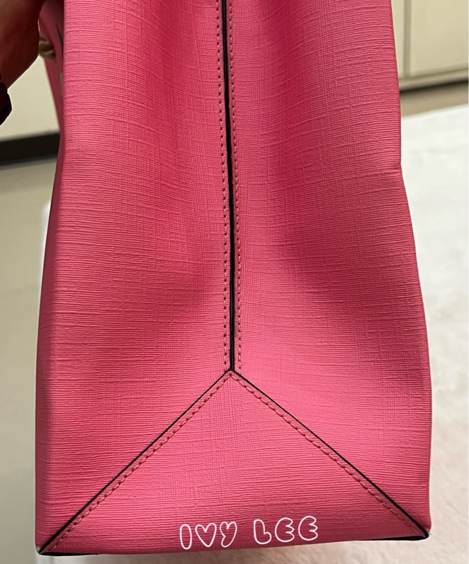 Moschino 經典盪鞦韆泰迪熊 Swing Bear 兩用托特包 粉色/防刮皮 斜背 手提 正品 二手精品-35