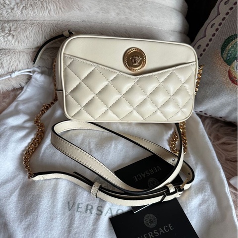 全新 未使用品 Versace相機包 米白色 美杜莎 medusa