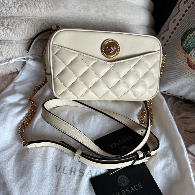 全新 未使用品 Versace相機包 米白色 美杜莎 medusa-0