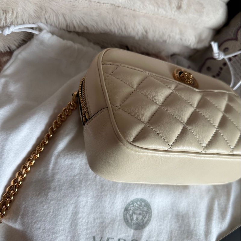 全新 未使用品 Versace相機包 米白色 美杜莎 medusa-8