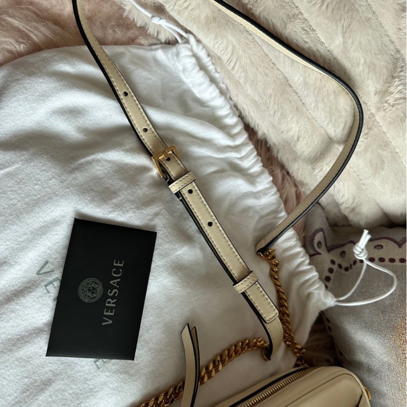 全新 未使用品 Versace相機包 米白色 美杜莎 medusa-16