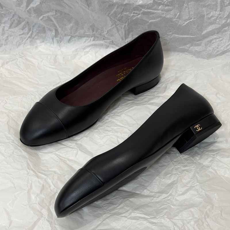 Chanel 小羊皮員工鞋 38.5碼鞋跟約2cm-0