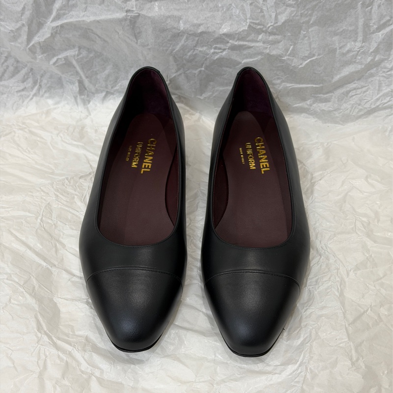 Chanel 小羊皮員工鞋 38.5碼鞋跟約2cm-2