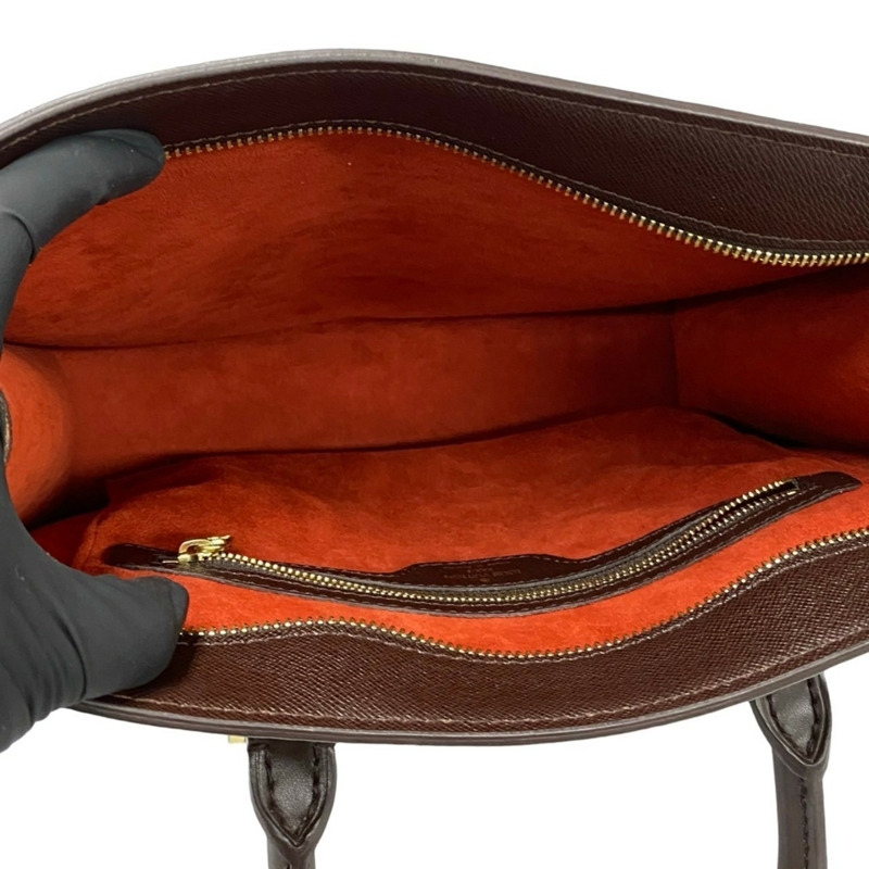 路易威登 Venice PM Damier 皮革手提包/托特包，棕色，i24-5-7