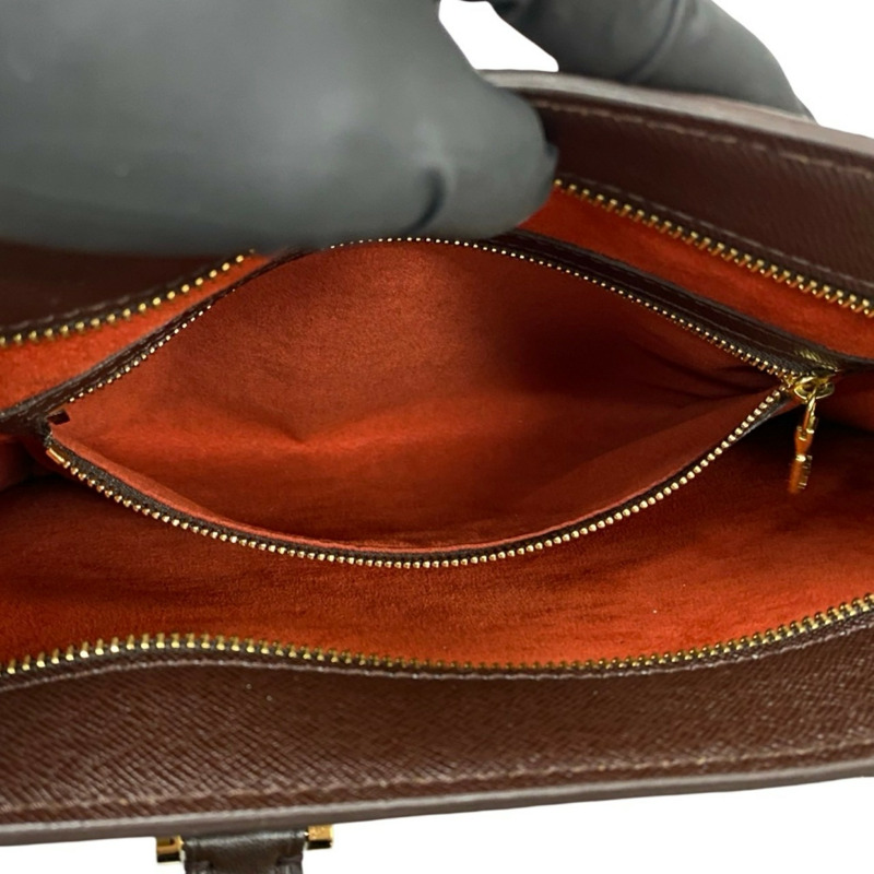 路易威登 Venice PM Damier 皮革手提包/托特包，棕色，i24-5-8