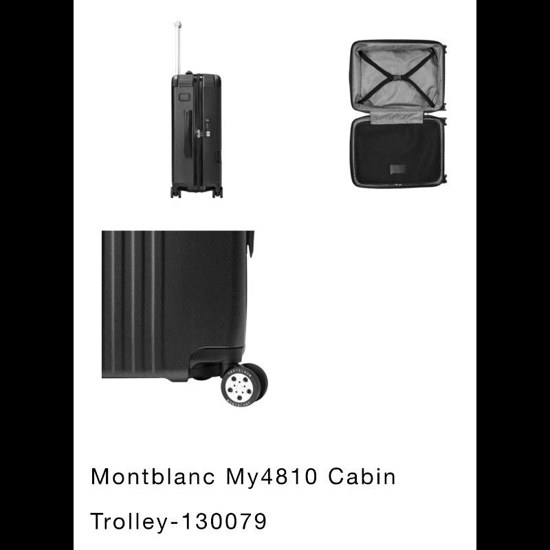 MONTBLANC萬寶龍MY4810黑色登機行李箱-1