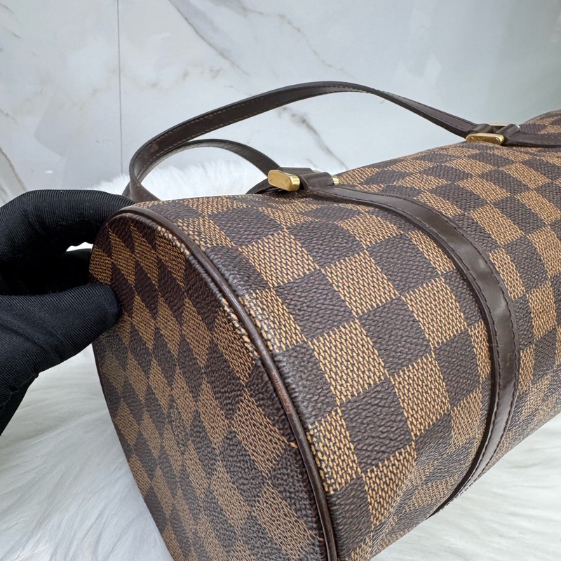LV路易威登/Louis Vuitton棋盤格巴比龍帶子代圓筒子母包-6