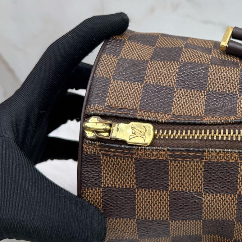 LV路易威登/Louis Vuitton棋盤格巴比龍帶子代圓筒子母包-10