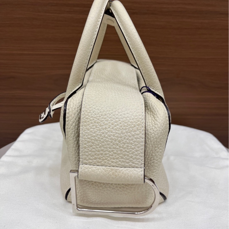 德爾沃｜cool box mini奶白色銀扣-2