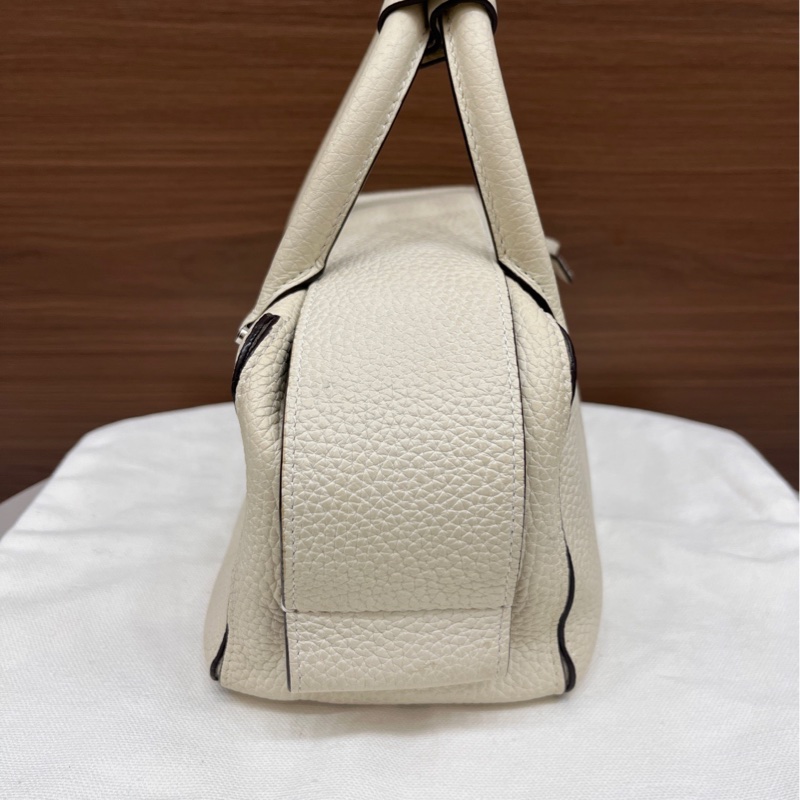 德爾沃｜cool box mini奶白色銀扣-3