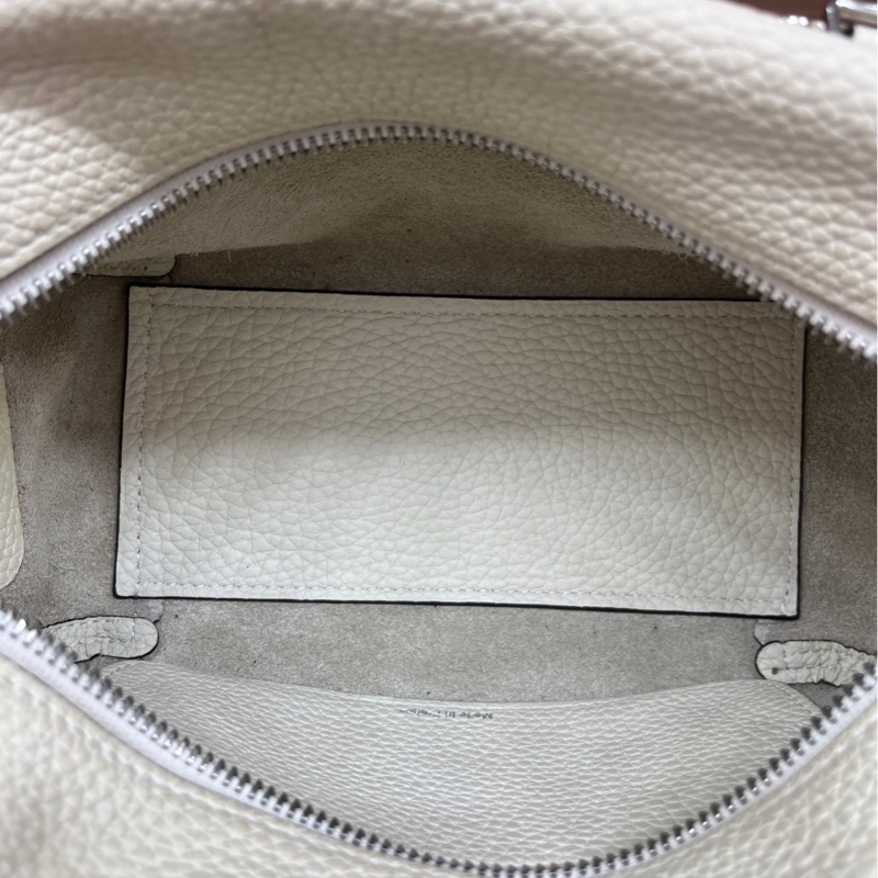 德爾沃｜cool box mini奶白色銀扣-7