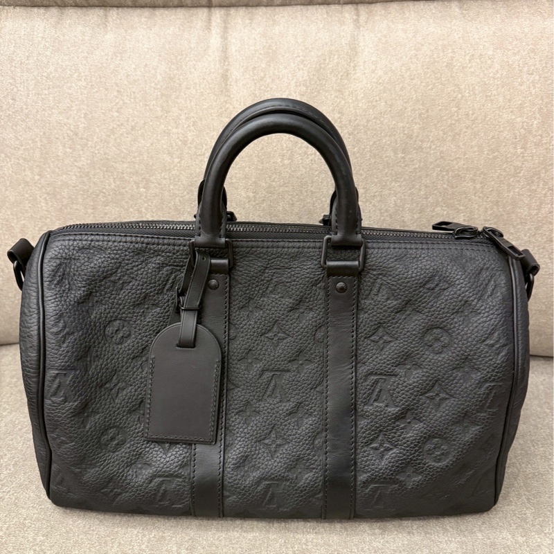 LV KEEPALL35黑壓紋-1
