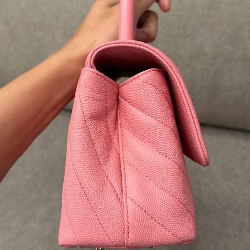 香奈兒粉色coco handle-2