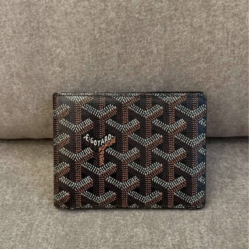 GOYARD黑色八卡短夾-0