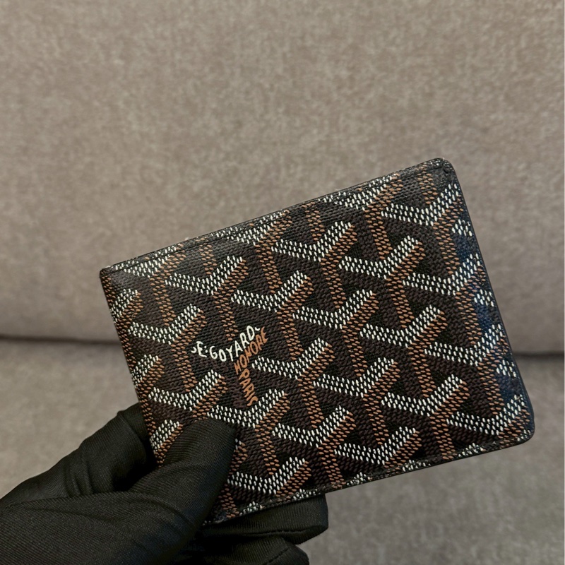 GOYARD黑色八卡短夾-1