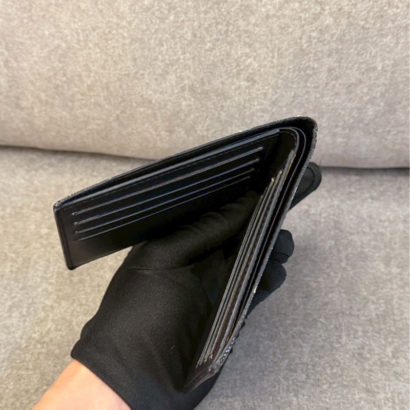 GOYARD黑色八卡短夾-6