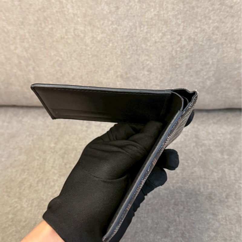 GOYARD黑色八卡短夾-7