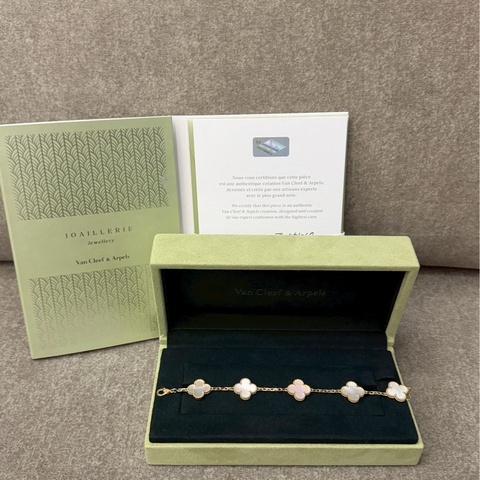 VCA白貝母五花手鍊