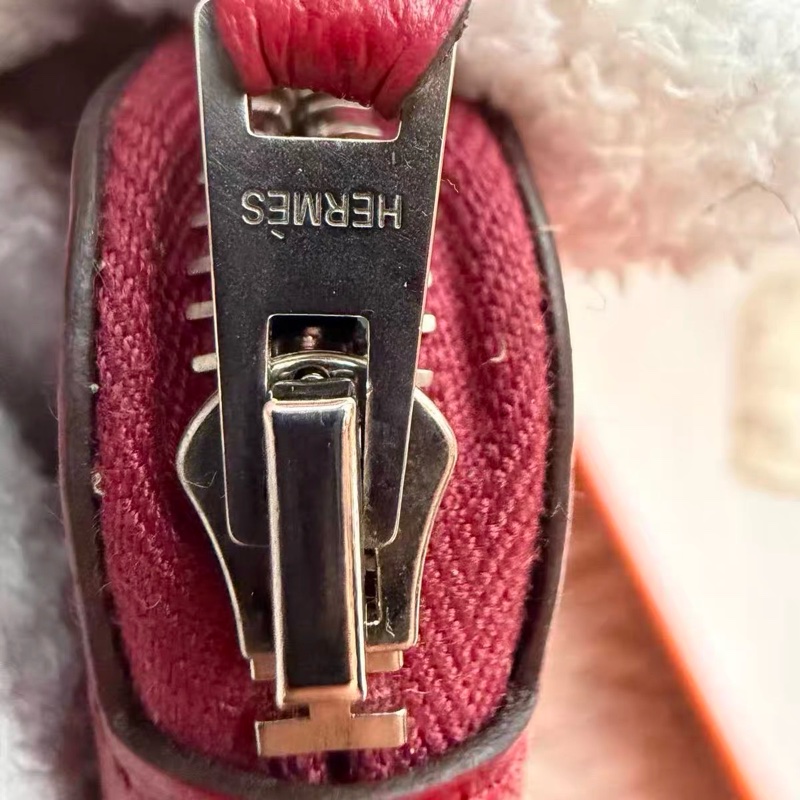 【近新閒置品】Hermes長款錢包愛馬仕Azap石榴紅X刻長款錢包長夾護照-8