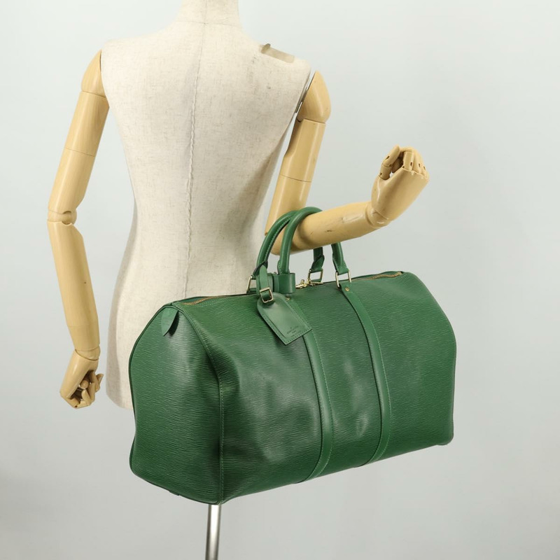 【日本直送】路易威登 Epi Keepall 55 波士頓包 綠色 M42954 LV Auth 170850A-21