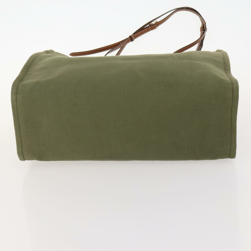 【日本直送】CELINE 帆布托特包 綠色金色 Auth fm5192M-8