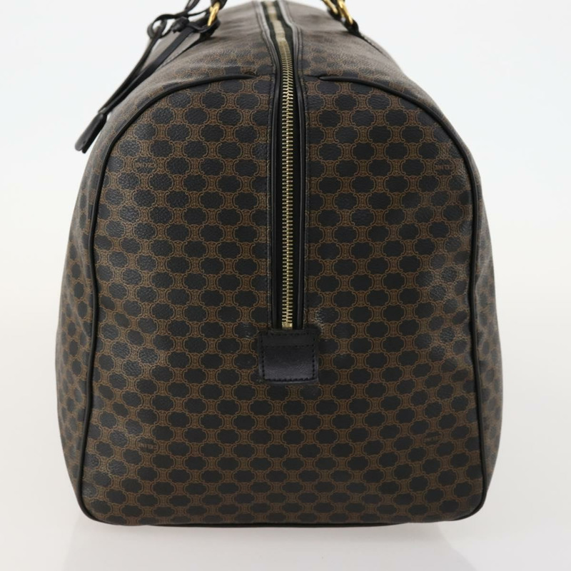 【日本直送】CELINE Macadam帆布波士頓包 PVC皮革 黑色金色 Auth mr2048A-3