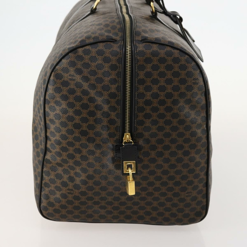 【日本直送】CELINE Macadam帆布波士頓包 PVC皮革 黑色金色 Auth mr2048A-4