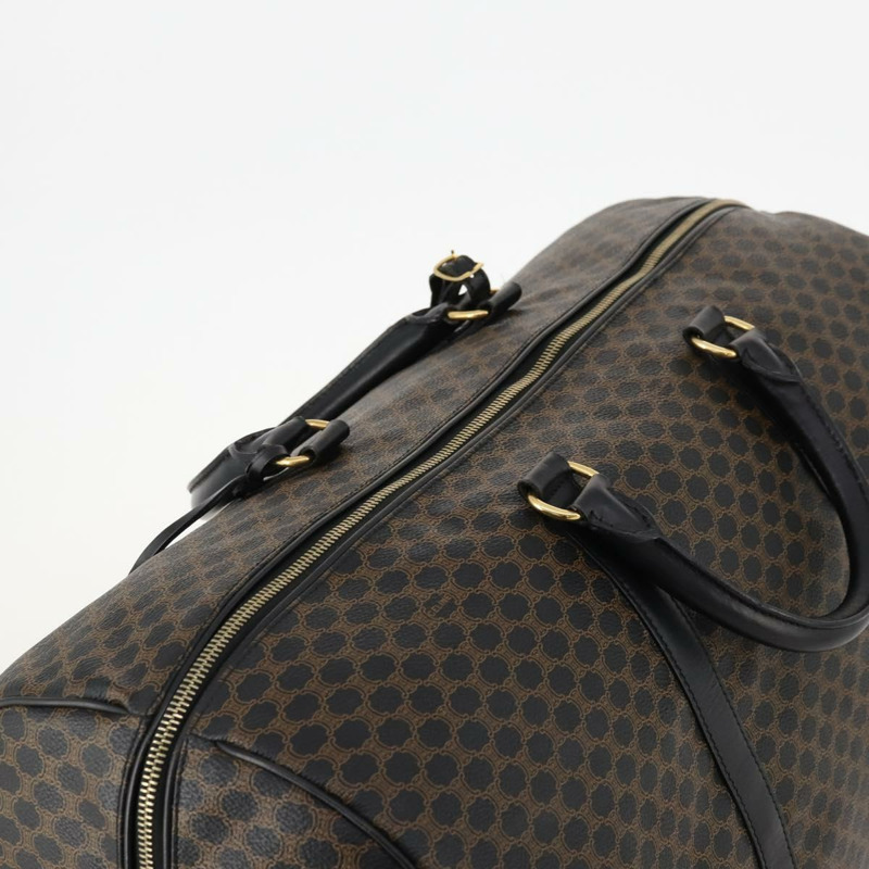 【日本直送】CELINE Macadam帆布波士頓包 PVC皮革 黑色金色 Auth mr2048A-5